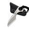 CIVIVI Gramis Fixed Blade Knife Satin Finished 14C28N Blade With 1PC Black Kydex Sheath, 1PC Plain Bead Chain & 1PC Black Lanyard C23004-2