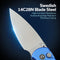 CIVIVI Qubit Button Lock Knife Aluminum Handle (2.98" 14C28N Blade) C22030E-3